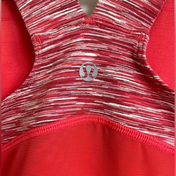 Lululemon Vintage Women's Racerback Red Space Dyed Mesh Back Tank Top, Small - Picture 9 of 16
